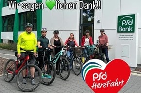 Verband der PSD Banken e.V.: Überregionales Fahrradfahren für gesunde Kinderherzen / PSD HerzFahrt 2025 der PSD Bankengruppe