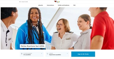 AIDA Cruises: AIDA Pressemeldung: AIDA Cruises launcht neue Karriere-Webseite im #PlaceToWe Look