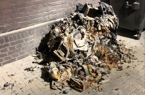 Polizei Duisburg: POL-DU: Alt-Hamborn: Brennender Müllcontainer - Zeugen gesucht