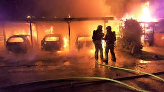 Fachvereinigung Betonfertiggaragen e.V.: Brandgefährlich: Feuer im Carport greift auf Haus über - kaum Risiko mit Betonfertiggarage