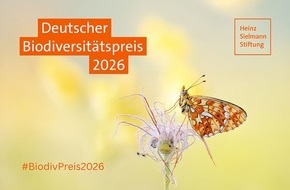 Heinz Sielmann Stiftung: PM Bewerbungsstart f&uuml;r den Deutschen Biodiversit&auml;tspreis 2026