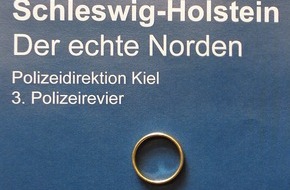 Polizeidirektion Kiel: POL-KI: 210811.2 Kiel: Polizei sucht Besitzer von Ehering