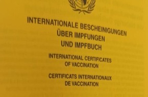 Bundespolizeiinspektion Bad Bentheim: BPOL-BadBentheim: Bundespolizei stellt gefälschten Impfausweis bei Einreise sicher