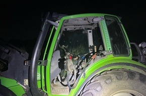 Polizei Gelsenkirchen: POL-GE: Traktor gestohlen und zur&uuml;ckgelassen - Zeugen gesucht