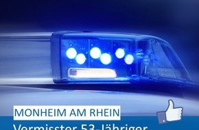 Polizei Mettmann: POL-ME: Vermisster 53-Jähriger wohlbehalten zurückgekehrt - Monheim am Rhein - 2301107