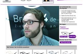 Brille24 GmbH: Neu bei Brille24: Die 3D-Online-Anprobe - eine neue Dimension des Online-Shoppings (mit Bild)