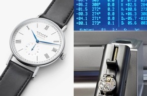 NOMOS Glash&uuml;tte: Das Gewicht von Uhr und Zeit