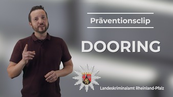 Landeskriminalamt Rheinland-Pfalz: LKA-RP: Aufgerissene Autotüren als Unfallursache - Präventionsclip des LKA Rheinland-Pfalz zum Phänomen "Dooring"