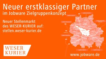 Jobware GmbH: Jobware im Bremer Land / Jobbörse Jobware und WESER-KURIER kooperieren im Stellenmarkt