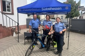 Polizeipr&auml;sidium S&uuml;dosthessen: POL-OF: Mutma&szlig;liche Sprayer vorl&auml;ufig festgenommen: Ermittlungen eingeleitet; Fahrradcodieraktionen der Schutzfrau vor Ort waren voller Erfolg