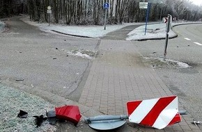 Polizeipräsidium Westpfalz: POL-PPWP: Zu hohes Tempo auf frostigen Straßen