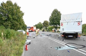 Feuerwehr Pulheim: FW Pulheim: Tödlicher Unfall zwischen Pulheim und Stommeln - Rettungshubschrauber im Einsatz