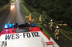 Feuerwehr Hünxe: FW Hünxe: Sturmeinsätze mit Personenschaden