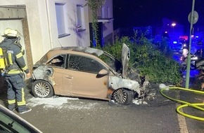 Polizei Hagen: POL-HA: Auto in Flammen - Wer kann Hinweise geben?