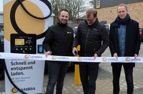 GP JOULE: LichtBlick und GP JOULE eröffnen ersten gemeinsamen Schnelllade-Standort am EDEKA-Markt