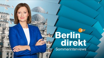 ZDF: Bundeskanzlerin Angela Merkel am Sonntag im ZDF-Sommerinterview von "Berlin direkt" (FOTO)