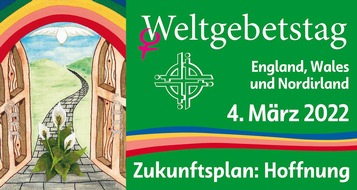 Bibel TV: "Zukunftsplan: Hoffnung"- Weltgebetstag der Frauen 2022 auf Bibel TV / Den diesjährigen ökumenischen Weltgebetstag am 4. März gestalten Frauen aus England, Wales und Nordirland