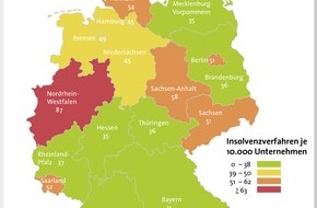 CRIF GmbH: Firmeninsolvenzen sinken um 1,4 Prozent / Neugründungen, Gewerbe und Einzelunternehmen am stärksten von Pleite betroffen (BILD)