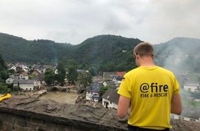 @fire Internationaler Katastrophenschutz Deutschland e.V.: Flutkatastrophe NRW & RLP: Internationale Hilfsorganisation @fire unterstützt in den Katastrophengebieten