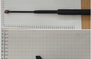 Bundespolizeidirektion Sankt Augustin: BPOL NRW: Oberhausen Hauptbahnhof: Bundespolizei stellt Messer und Teleskopschlagstock sicher
