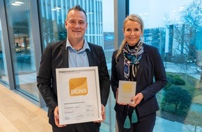 Debeka Versicherungsgruppe: Debeka-Zentrale in Koblenz erh&auml;lt Gold-Zertifikat f&uuml;r nachhaltiges Bauen / Neuer Erweiterungsbau &uuml;berzeugt durch Energieeffizienz, moderne Arbeitspl&auml;tze und umweltfreundliche Mobilit&auml;t