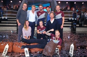 ProSieben: Ganz großer Sport: Joko Winterscheidts neue ProSieben-Show "Beginner gegen Gewinner" feiert erfolgreiche Premiere am Samstagabend