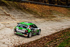 ACI Rallye Monza: ŠKODA Fahrer entscheiden Titelkampf in der WRC2-Teamweltmeisterschaft