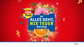 Lidl: Perfekter Start ins neue Jahr: Die "Alles geht, nix teuer"-Wochen bei Lidl / Humorvolle Kampagne zu Jahresbeginn bricht mit den üblichen Neujahrsvorsätzen
