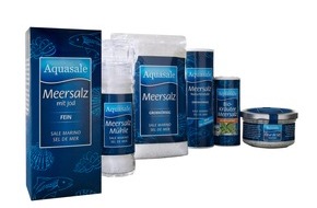 Südsalz GmbH: Aquasale Meersalz in neuem Design / Hochwertiges Verpackungsdesign macht Aquasale Produkte zum edlen Blickfang (mit Bild)
