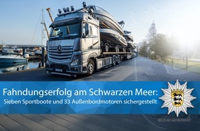 Landeskriminalamt Baden-Württemberg: LKA-BW: Bootskriminalität: Konstanzer Fahnder erneut am Schwarzen Meer erfolgreich - Gemeinsame Pressemitteilung des Polizeipräsidiums Einsatz und des Landeskriminalamtes Baden-Württemberg