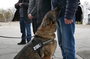 Hauptzollamt Ulm: HZA-UL: Zollhund "Vicky" findet Drogen bei Zugreisendem