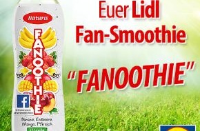 Lidl: Fruchtig-frische Fan-Aktion / Lidl-Fans kreierten auf Facebook ihren Lieblings-Smoothie, der ab 14. Juli im Kühlregal stehen wird