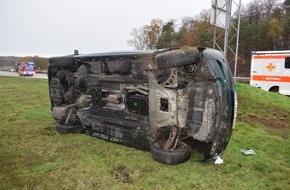 Polizeidirektion Kaiserslautern: POL-PDKL: A6/Kaiserslautern, Zu schnell auf nasser Fahrbahn