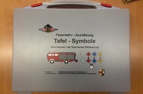 Feuerwehr Erkrath: FW-ME: Förderverein der Freiwilligen Feuerwehr Erkrath beschafft Feuerwehr-Ausbildungskoffer mit Tafel-Symbolen für die Jugendfeuerwehr Erkrath