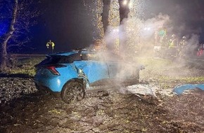 Polizeiinspektion Cuxhaven: POL-CUX: T&ouml;dlicher Verkehrsunfall auf der Kreisstra&szlig;e 60 im Bereich Bramel (Foto im Anhang)