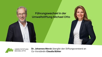 Umweltstiftung Michael Otto: Führungswechsel in der Umweltstiftung Michael Otto (UMO) / Dr. Johannes Merck verlässt nach 32 Jahren den Stiftungsvorstand. Co-Vorständin Claudia Bühler übernimmt