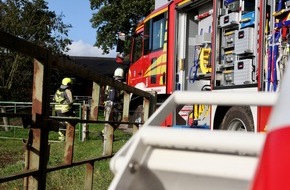 Freiwillige Feuerwehr Hünxe: FW Hünxe: Gemeldeter Brand eines Güllebehälters