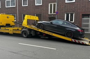 Polizei Gelsenkirchen: POL-GE: Polizei stellt getunten Mercedes sicher