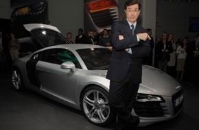 Audi AG: US-Premiere des neuen Audi R8 in New York / Weltweit größtes Audi Forum eröffnet