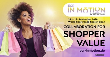 GS1 Germany: ECR iN MOTiON feiert Premiere am 16. und 17. September in Bonn
