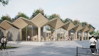 OUTLETCITY METZINGEN: Outletcity Metzingen: Nachhaltiges Bauprojekt - Startschuss für Plusenergiegebäude „Green-Pavillon“