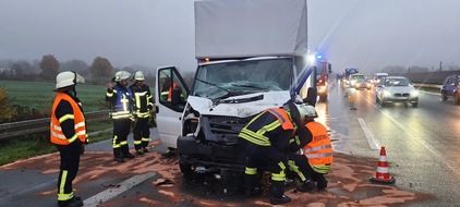 Freiwillige Feuerwehr Königswinter: FW Königswinter: Ein Verletzter bei Auffahrunfall auf Autobahn A 3