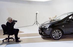 Opel Automobile GmbH: Opel Corsa und Choupette stehen für Karl Lagerfeld vor der Kamera (FOTO)