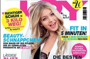 Bauer Media Group, JOY: Fitness-Bloggerin Pamela Reif in Joy: "Bei Schokolade kann ich einfach nicht Nein sagen! Ich habe immer welche dabei."