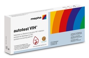 Mepha Schweiz AG: Novità da Mepha: l'autotest HIV da effettuare a casa
«autotest VIH®»