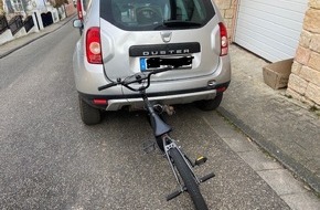 Polizeidirektion Neustadt/Weinstraße: POL-PDNW: (Bad Dürkheim) mit dem Fahrrad Unfall verursacht, zu Fuß geflüchtet und Fahrrad zurückgelassen