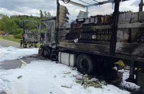 Polizeidirektion Wittlich: POL-PDWIL: Lkw ausgebrannt