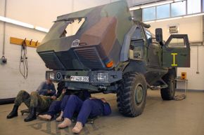 Streitkräftebasis schult Peschmerga auf geschützten Fahrzeugen