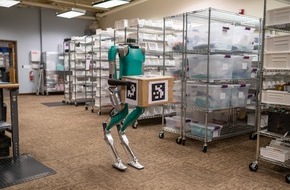 Ford Motor Company Switzerland SA: CES 2020 in Las Vegas: Ford zeigt humanoiden Roboter Digit zur Erforschung zukünftiger Liefer- und Lagerlogistik