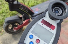Polizeidirektion Ratzeburg: POL-RZ: ROADPOL-Kontrollwoche im Kreis Herzogtum Lauenburg stand im Zeichen des E-Scooters